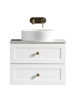 Load image into Gallery viewer, Bakewell 600mm Wall Hung Vanity Unit with Sintered Stone Countertop
