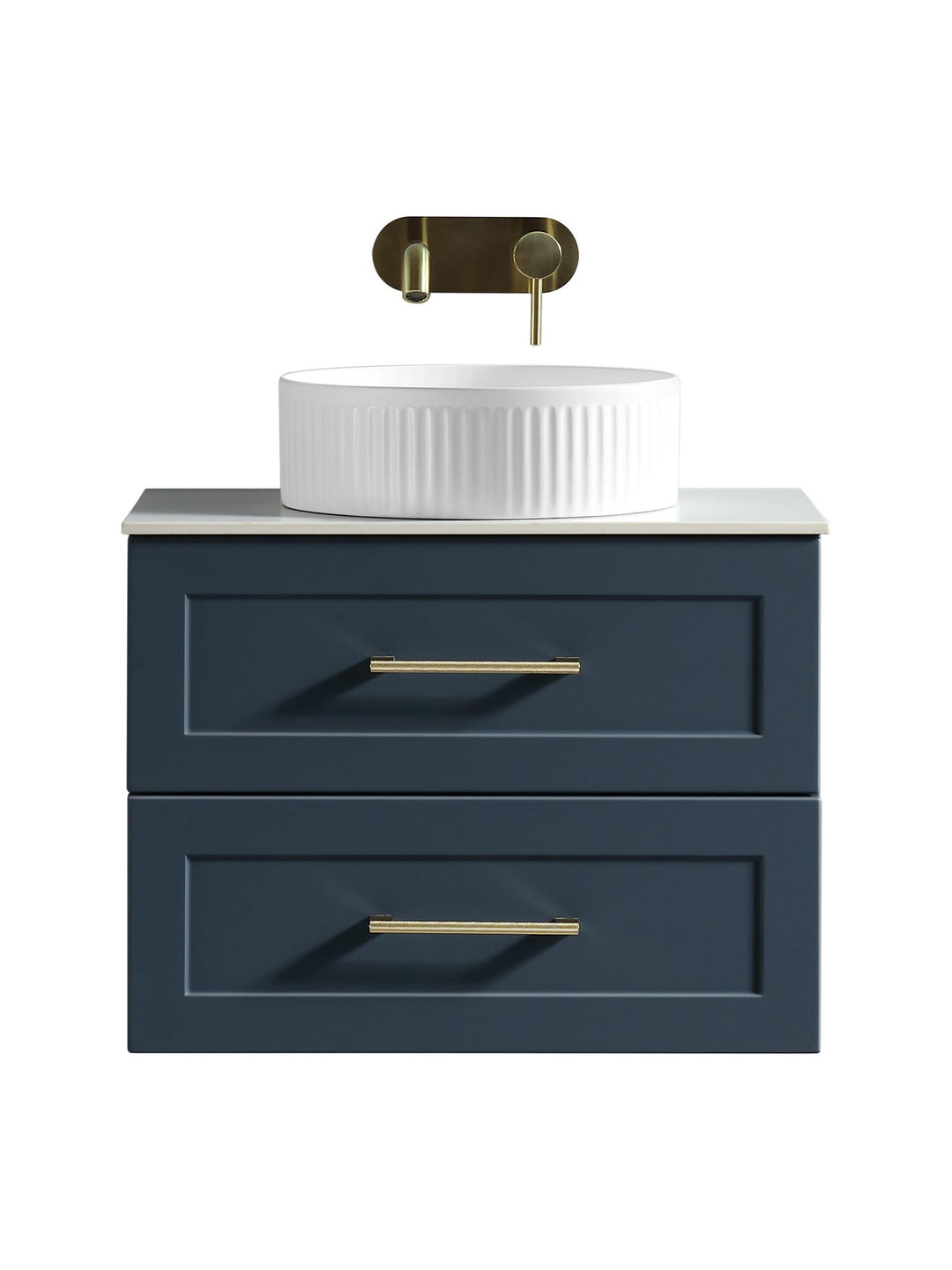 Bakewell 600mm Wall Hung Vanity Unit with Sintered Stone Countertop