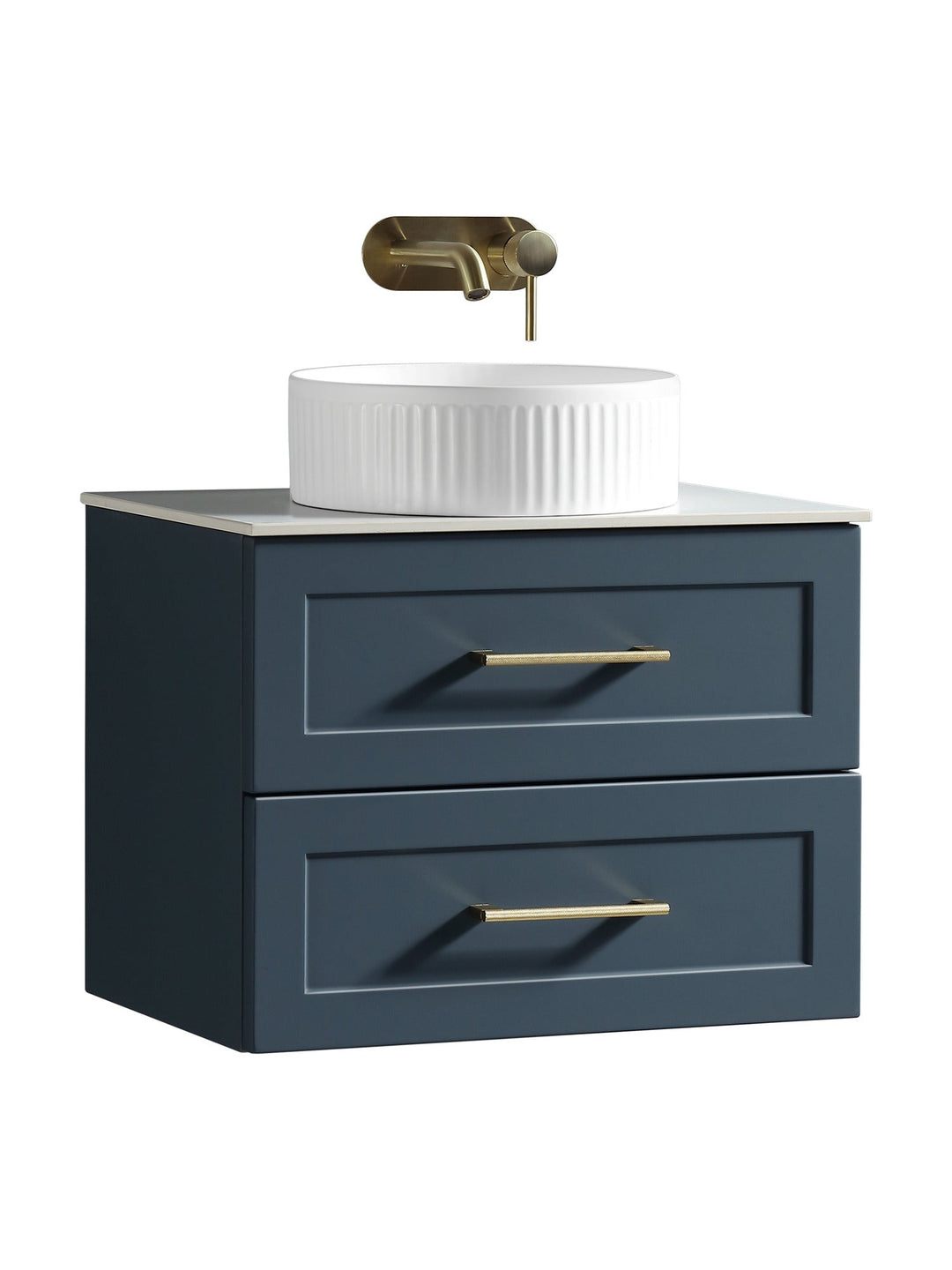 Bakewell 600mm Wall Hung Vanity Unit with Sintered Stone Countertop