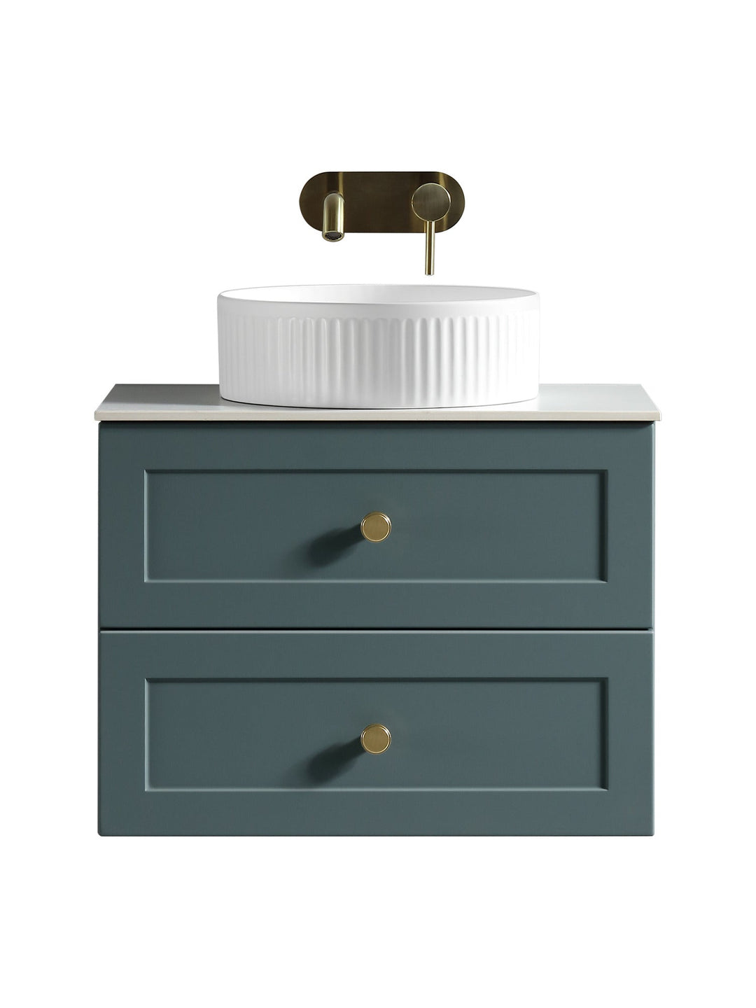 Bakewell 600mm Wall Hung Vanity Unit with Sintered Stone Countertop