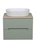 Load image into Gallery viewer, Monza Plus 600mm Fluted Wall Hung Vanity Unit with Countertop
