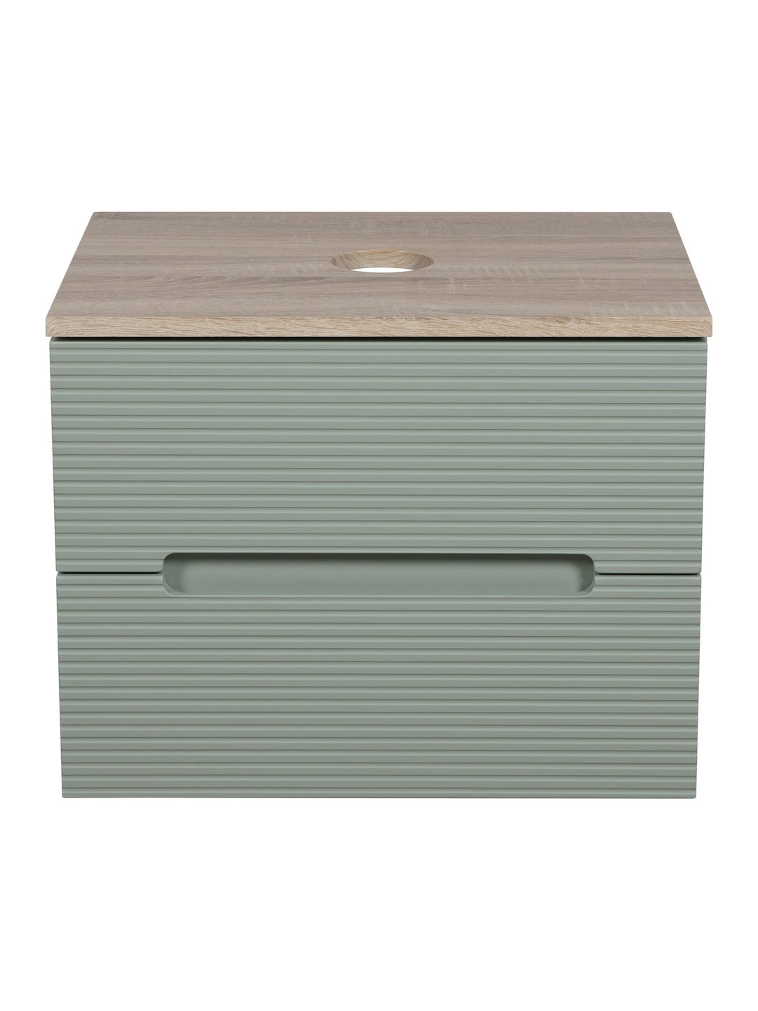 Monza Plus 600mm Fluted Wall Hung Vanity Unit with Countertop