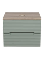 Load image into Gallery viewer, Monza Plus 600mm Fluted Wall Hung Vanity Unit with Countertop
