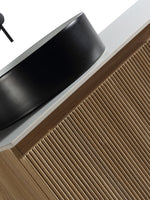 Load image into Gallery viewer, Flauto 800mm Wall Hung Vanity Unit with Side Storage Box &amp; Sintered Stone Countertop
