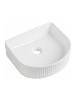 Load image into Gallery viewer, Flauto Fluted D-Shape Countertop Basin
