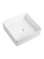 Load image into Gallery viewer, Flauto Fluted Square Countertop Basin
