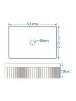 Load image into Gallery viewer, Flauto Fluted Rectangle Countertop Basin
