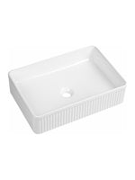 Load image into Gallery viewer, Flauto Fluted Rectangle Countertop Basin
