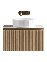 Load image into Gallery viewer, Flauto 600mm Wall Hung Vanity Unit with Sintered Stone Countertop
