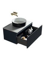 Load image into Gallery viewer, Flauto 600mm Wall Hung Vanity Unit with Sintered Stone Countertop
