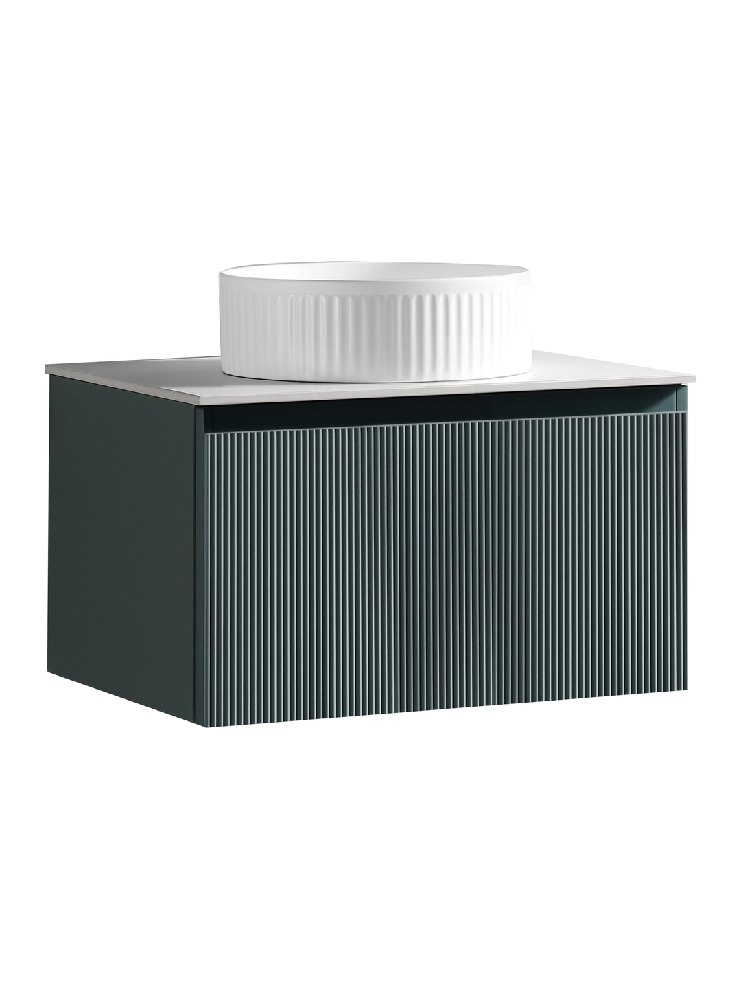 Flauto 600mm Wall Hung Vanity Unit with Sintered Stone Countertop