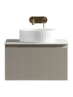 Load image into Gallery viewer, Flauto 600mm Wall Hung Vanity Unit with Sintered Stone Countertop
