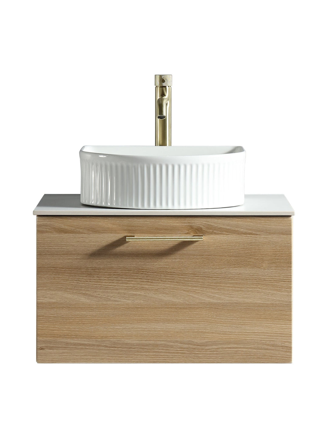 Piatta 600mm Wall Hung Vanity Unit with Sintered Stone Countertop