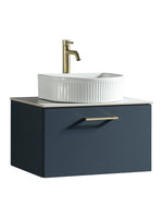Load image into Gallery viewer, Piatta 600mm Wall Hung Vanity Unit with Sintered Stone Countertop
