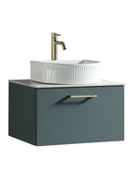 Load image into Gallery viewer, Piatta 600mm Wall Hung Vanity Unit with Sintered Stone Countertop
