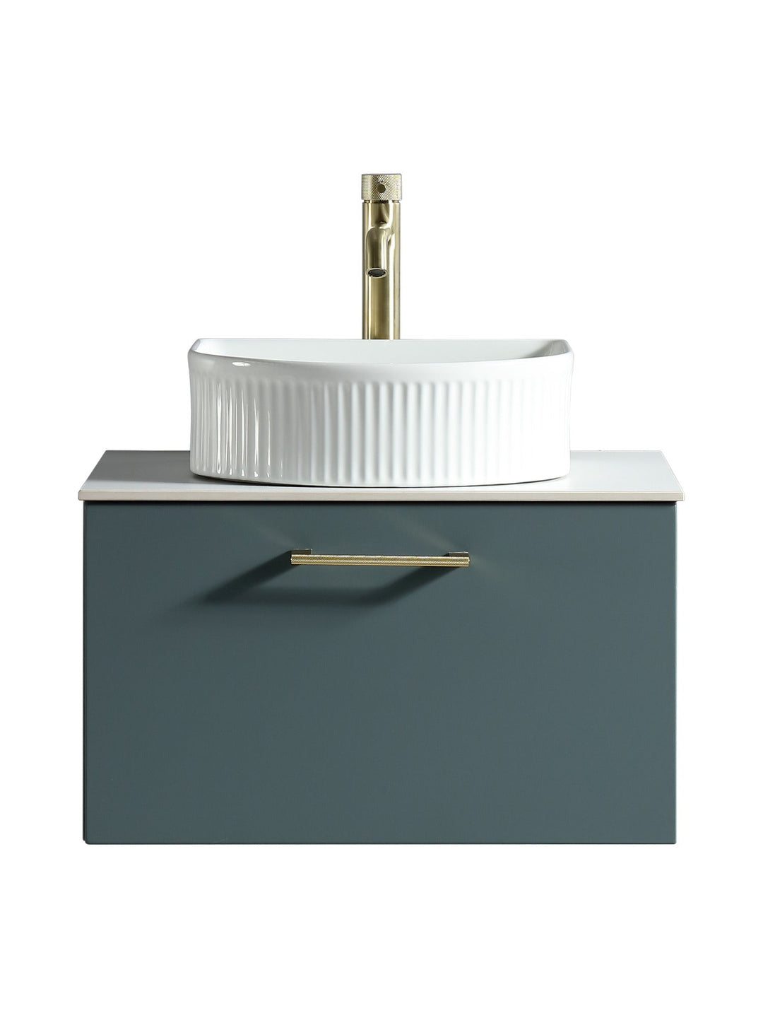 Piatta 600mm Wall Hung Vanity Unit with Sintered Stone Countertop