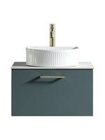 Load image into Gallery viewer, Piatta 600mm Wall Hung Vanity Unit with Sintered Stone Countertop

