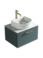 Load image into Gallery viewer, Piatta 600mm Wall Hung Vanity Unit with Sintered Stone Countertop
