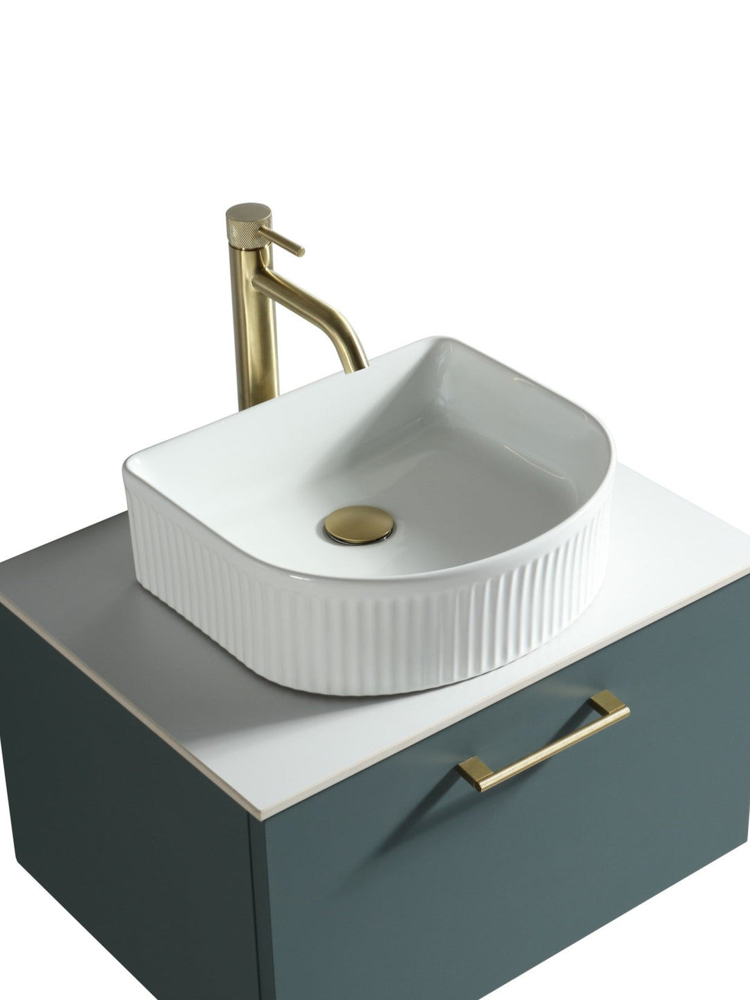 Piatta 600mm Wall Hung Vanity Unit with Sintered Stone Countertop
