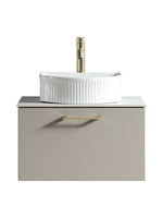 Load image into Gallery viewer, Piatta 600mm Wall Hung Vanity Unit with Sintered Stone Countertop
