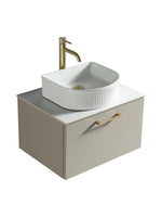 Load image into Gallery viewer, Piatta 600mm Wall Hung Vanity Unit with Sintered Stone Countertop
