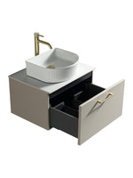 Load image into Gallery viewer, Piatta 600mm Wall Hung Vanity Unit with Sintered Stone Countertop
