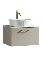 Load image into Gallery viewer, Piatta 600mm Wall Hung Vanity Unit with Sintered Stone Countertop
