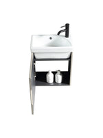 Load image into Gallery viewer, Flauto Mini Cloakroom Wall Hung Vanity &amp; Basin
