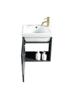 Load image into Gallery viewer, Flauto Mini Cloakroom Wall Hung Vanity &amp; Basin
