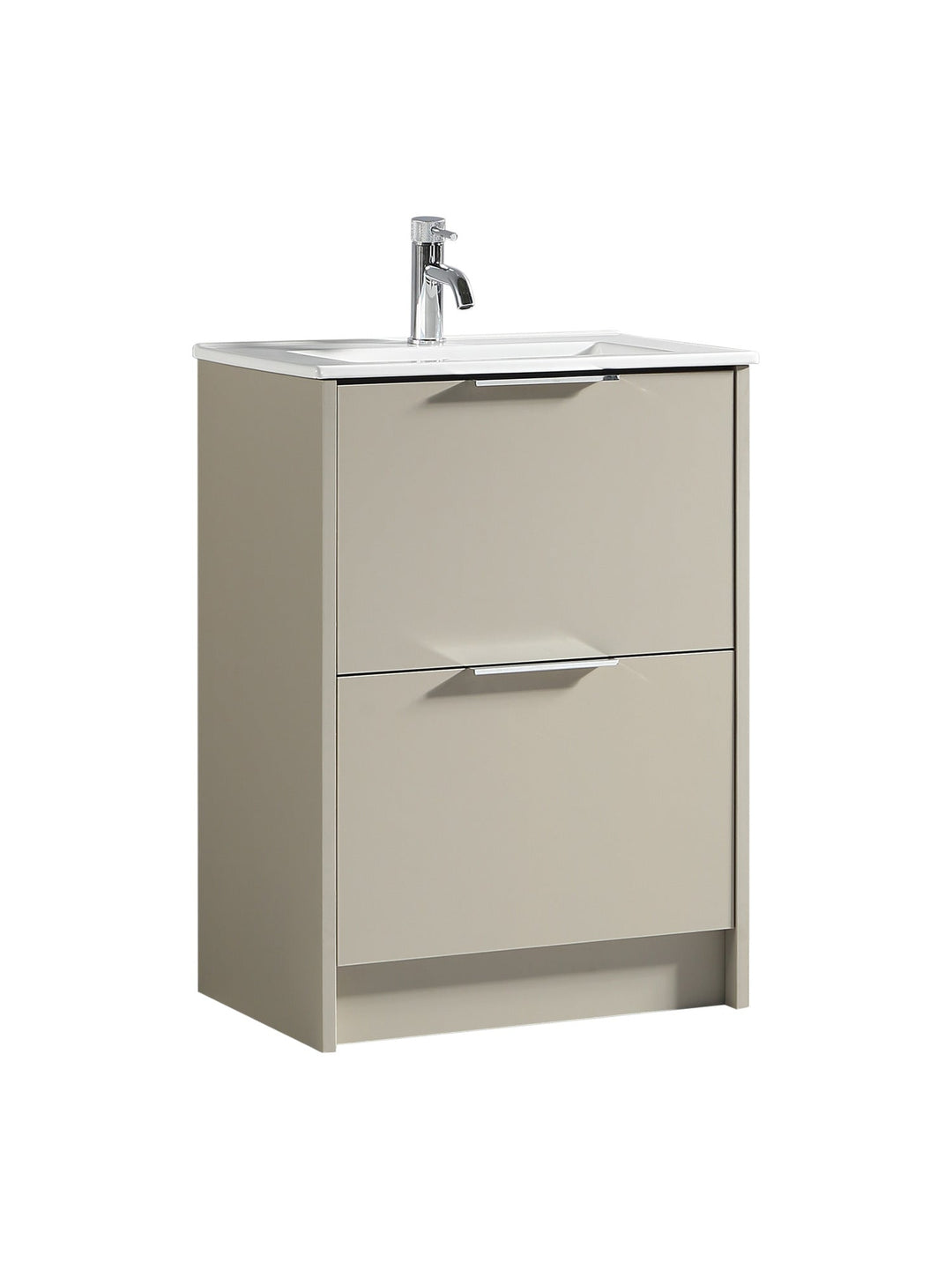 Sora 600mm Two Drawer Floor Standing Vanity & Basin