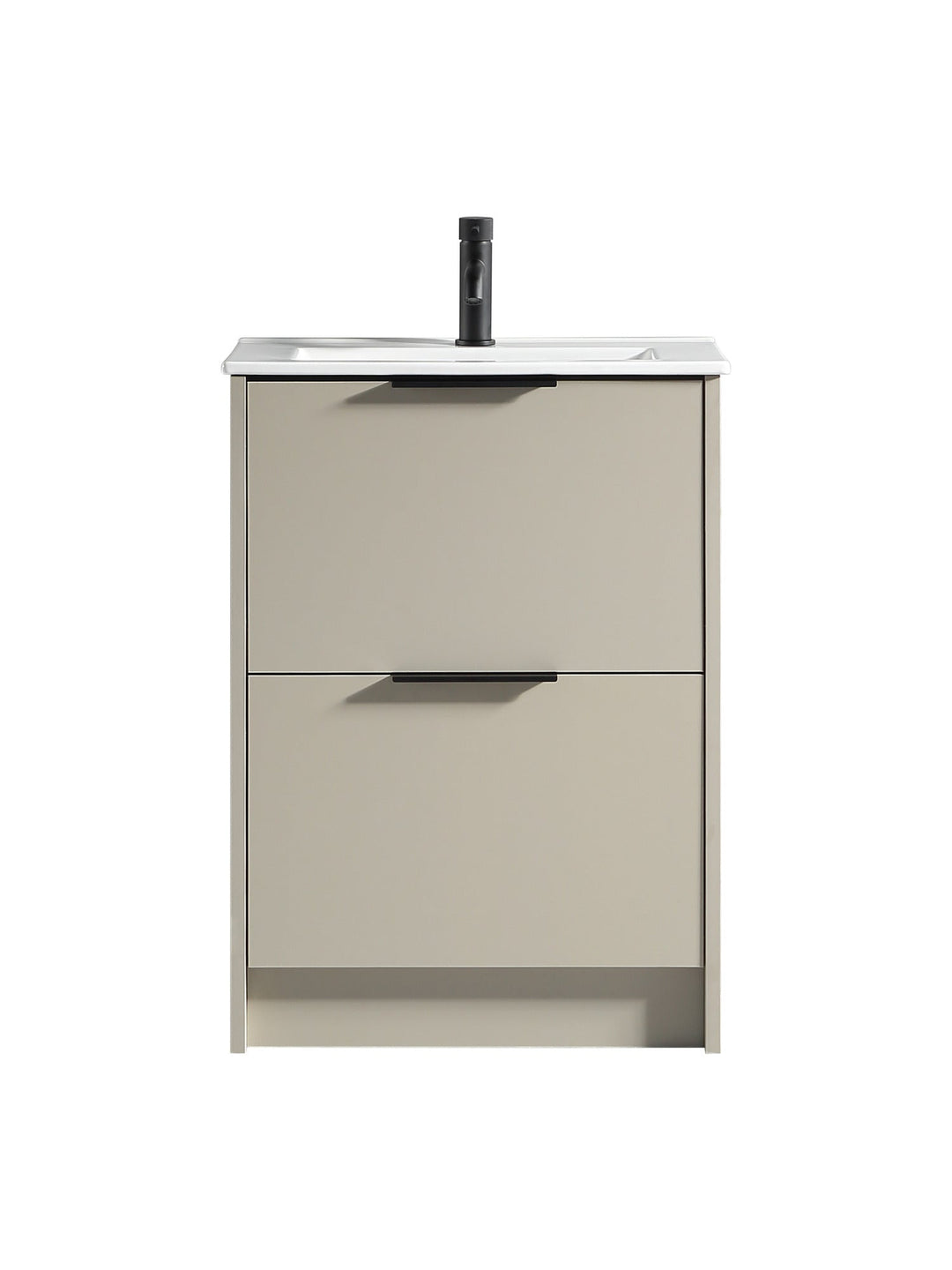 Sora 600mm Two Drawer Floor Standing Vanity & Basin