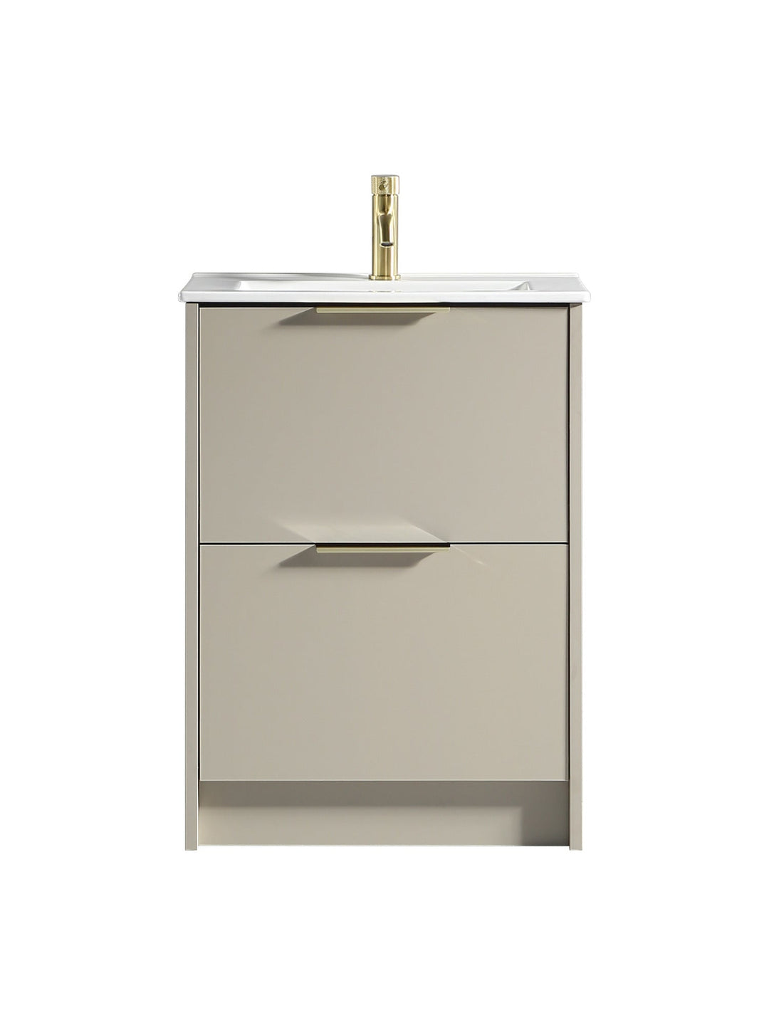 Sora 600mm Two Drawer Floor Standing Vanity & Basin