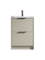 Load image into Gallery viewer, Sora 600mm Two Drawer Floor Standing Vanity &amp; Basin
