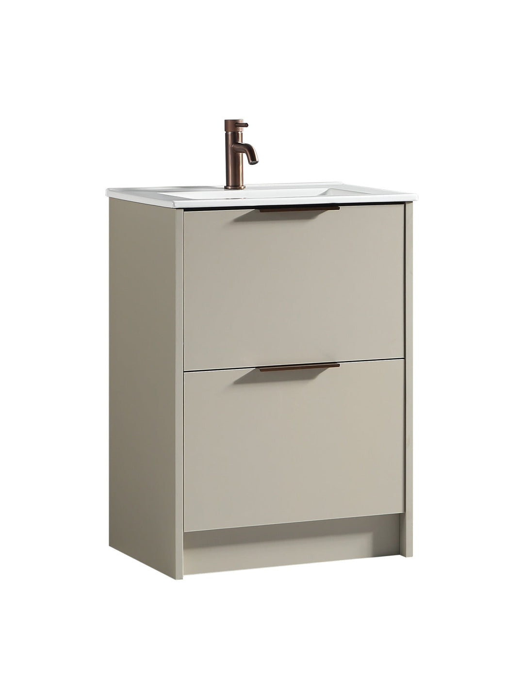 Sora 600mm Two Drawer Floor Standing Vanity & Basin