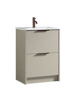 Load image into Gallery viewer, Sora 600mm Two Drawer Floor Standing Vanity &amp; Basin
