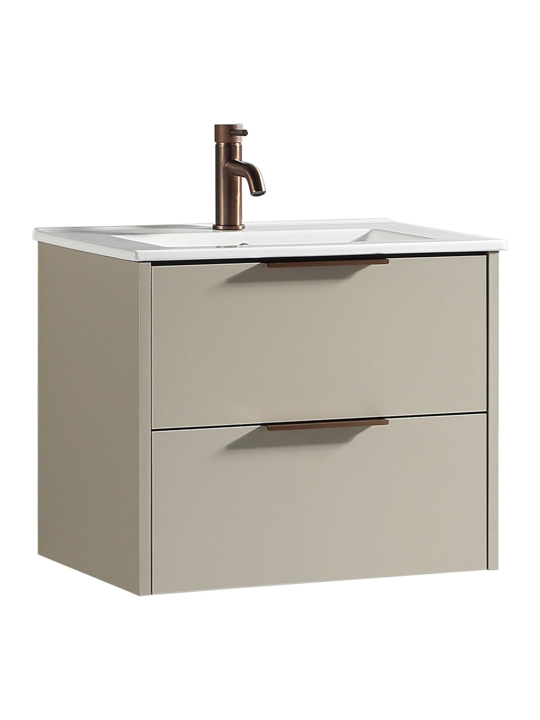 Sora 600mm Two Drawer Wall Hung Vanity & Basin