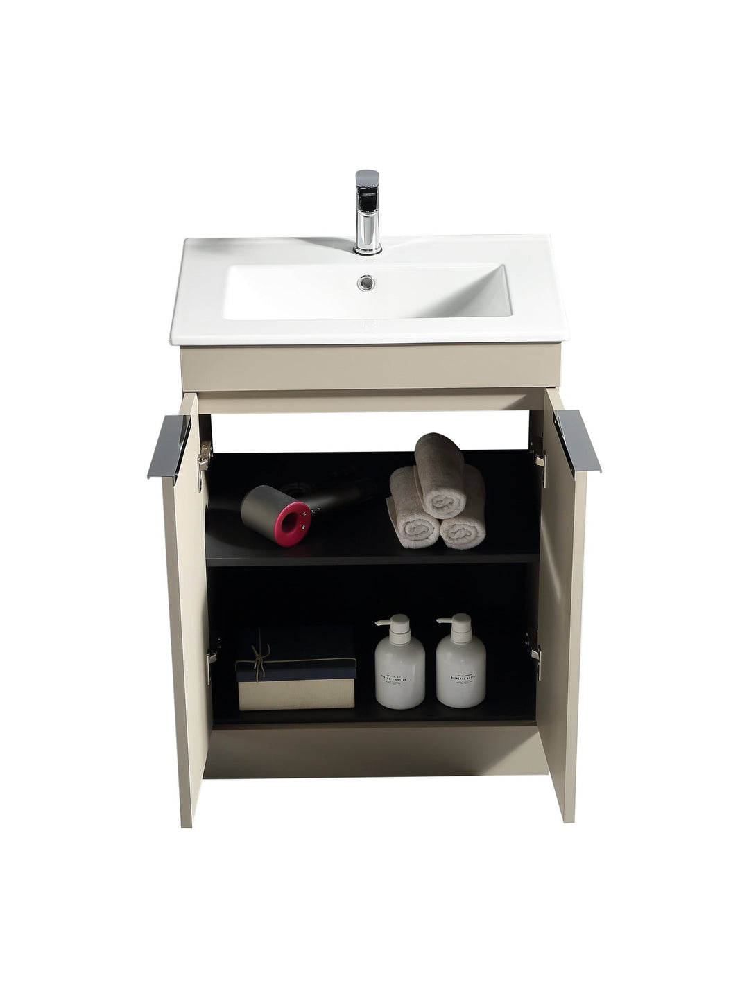 Sora 600mm Two Door Floor Standing Vanity & Basin