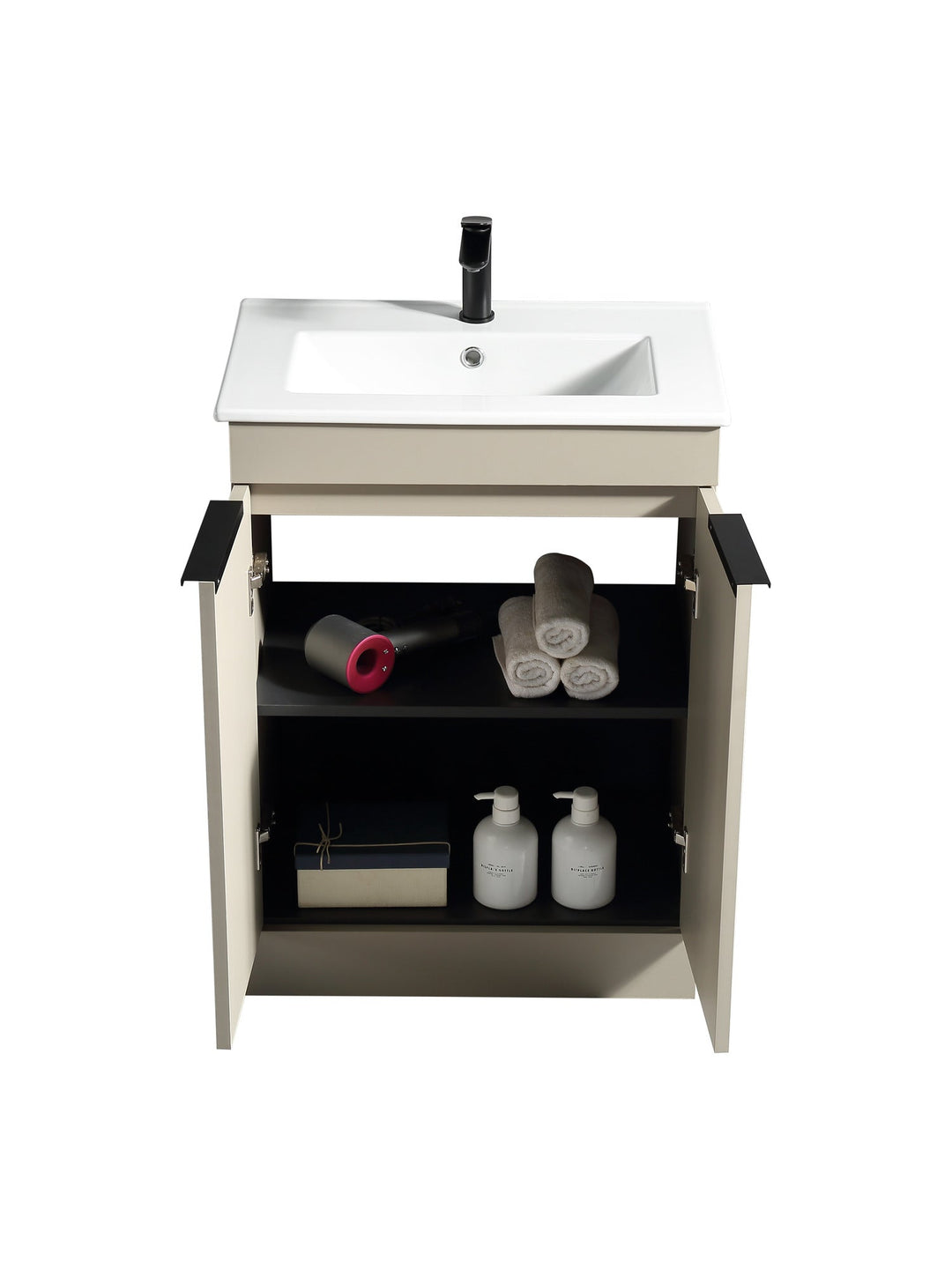 Sora 600mm Two Door Floor Standing Vanity & Basin