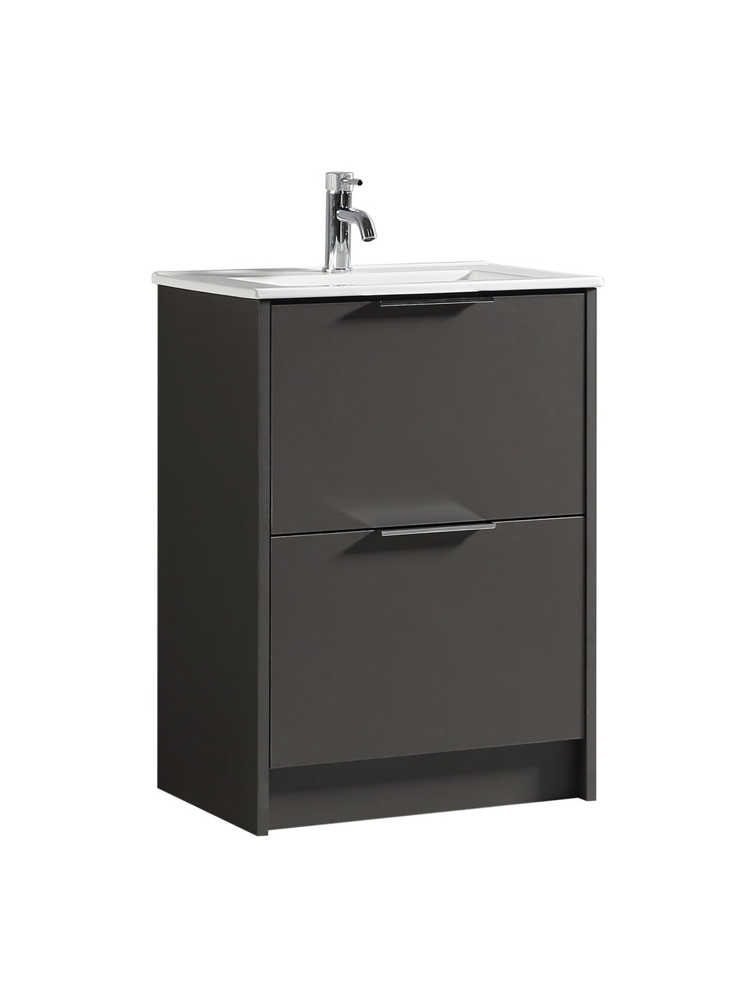 Sora 600mm Two Drawer Floor Standing Vanity & Basin
