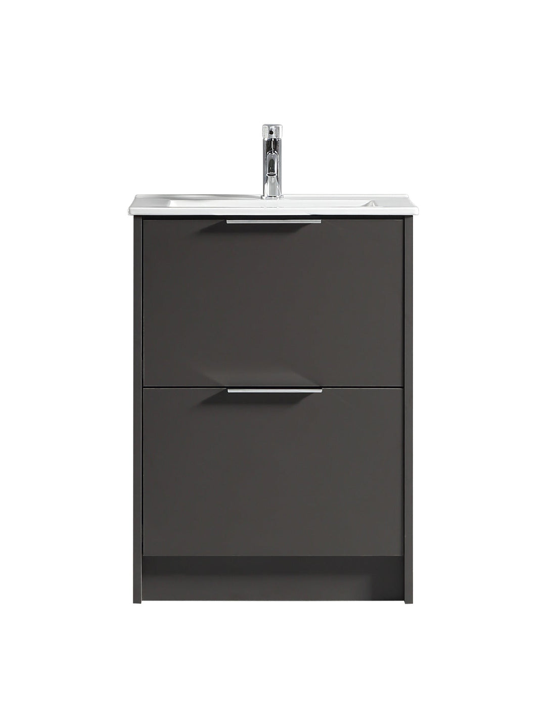 Sora 600mm Two Drawer Floor Standing Vanity & Basin