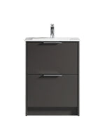 Load image into Gallery viewer, Sora 600mm Two Drawer Floor Standing Vanity &amp; Basin
