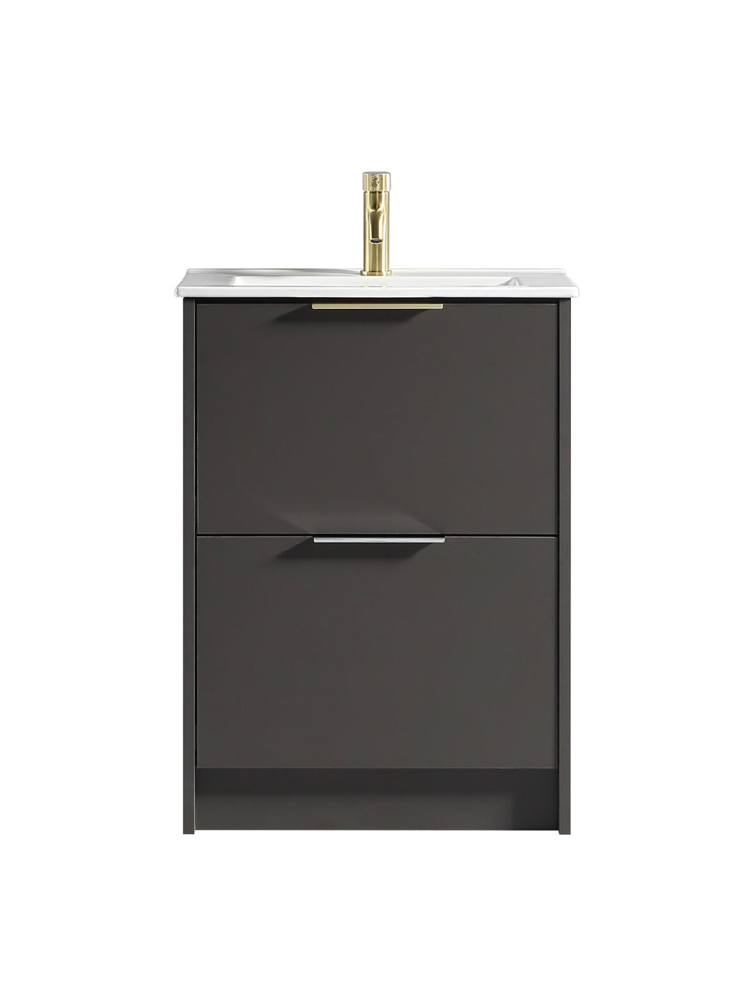 Sora 600mm Two Drawer Floor Standing Vanity & Basin