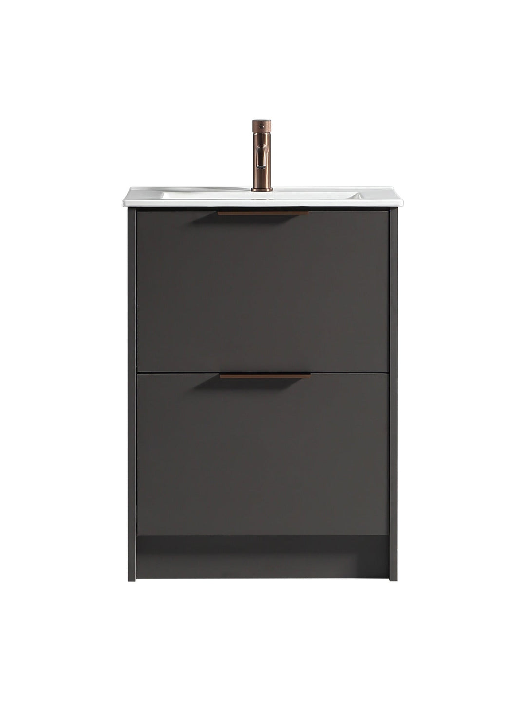 Sora 600mm Two Drawer Floor Standing Vanity & Basin