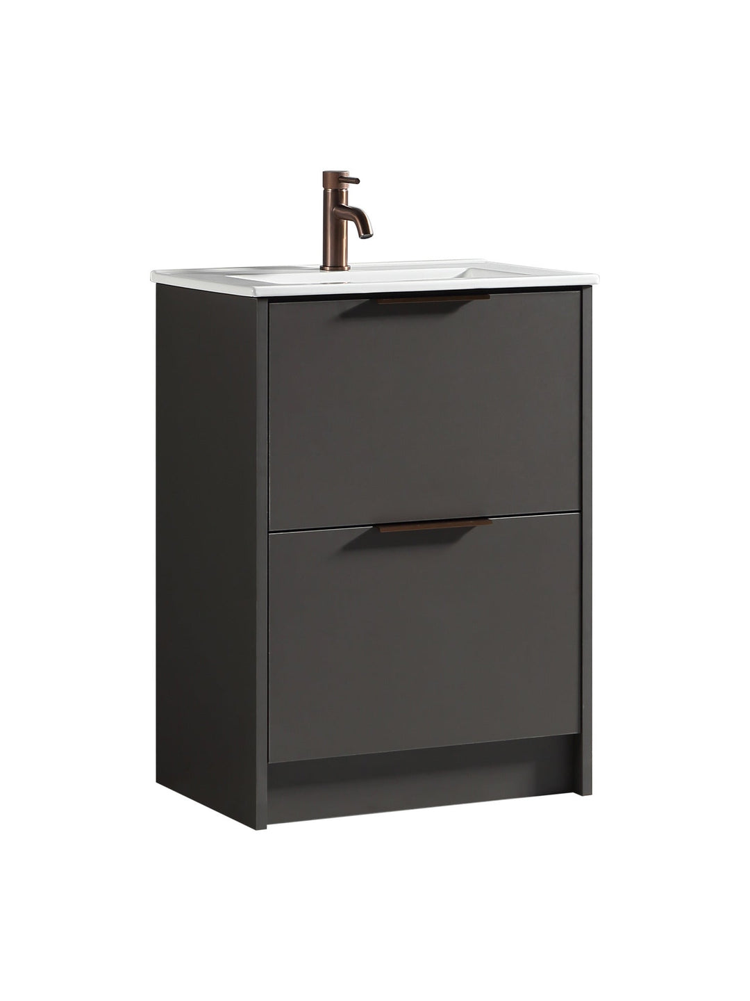 Sora 600mm Two Drawer Floor Standing Vanity & Basin