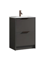 Load image into Gallery viewer, Sora 600mm Two Drawer Floor Standing Vanity &amp; Basin
