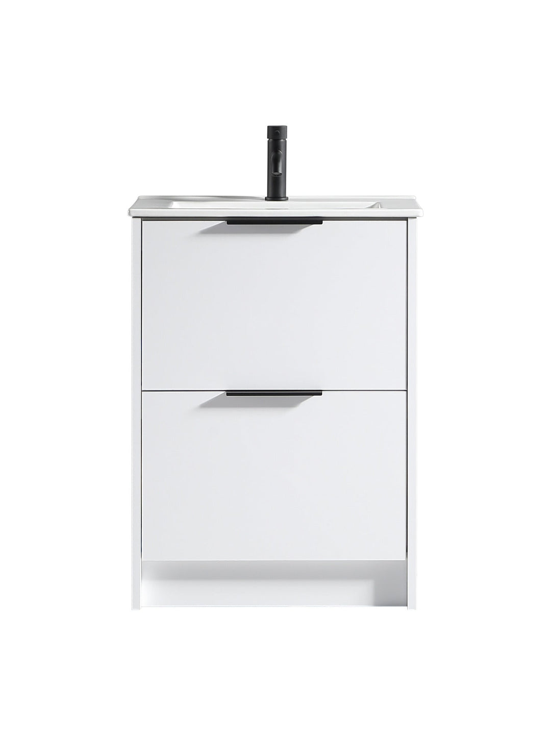Sora 600mm Two Drawer Floor Standing Vanity & Basin