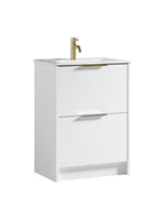 Load image into Gallery viewer, Sora 600mm Two Drawer Floor Standing Vanity &amp; Basin

