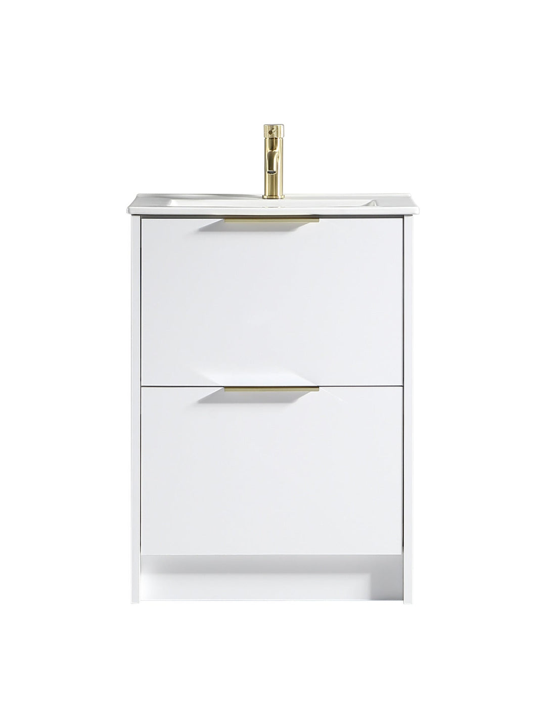 Sora 600mm Two Drawer Floor Standing Vanity & Basin