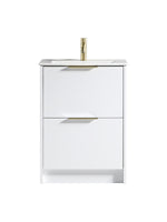 Load image into Gallery viewer, Sora 600mm Two Drawer Floor Standing Vanity &amp; Basin
