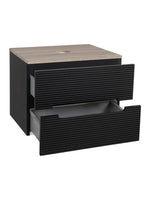 Load image into Gallery viewer, Monza Plus 600mm Fluted Wall Hung Vanity Unit with Countertop
